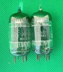 GE JG-5814A. High Grade 12AU7. Triple Mica. Matched. Test Strong And Balanced.