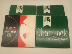 3 Shamrock, 1 Sony Recording Tape. Reel To Reel 1800 ft. 7″ 4 Lot