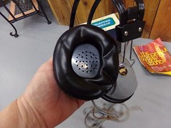 Vintage Electrophonic Morse Professional Type Stereo Headphones Set in Box Japan