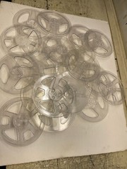 reel to reel ,Take-up reel 1/4″ 7″ clear plastic