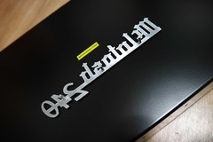 McINTOSH MC240 BLACK+BRUSHED LOGO EMBLEM LABEL BADGE – New Reproduction for DIY
