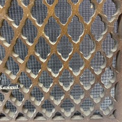 Original Sansui SP-1000 Speaker System Replacement Wood Lattice Grill Brown