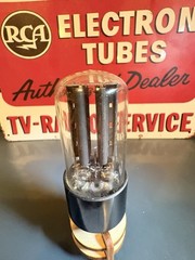 1961 RCA 5Y3GT Black Plate D Getter Rectifier Tube 539C Test NOS Balanced 🎧