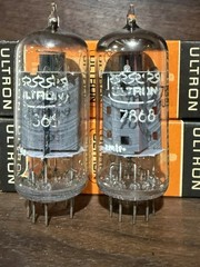 (2) Ultron 7868 Tube NIB USA For Fisher 400 Or 500c 7591A With Converter