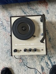 Vintage Califone 1450 K Dark Brown School Phonograph Record Player