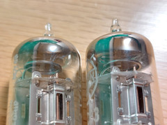 Pair of Marconi 12AX7 ECC83 Silver Plate Vacuum Tubes