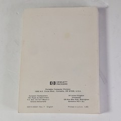 Vintage HP-15C Owner’s Handbook User Manual February 1982 Edition