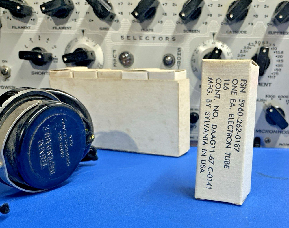 SYLVANIA 1L6 VACUUM TUBE – NOS Premiun Mil Qual.- for Zenith Transoceanic & +
