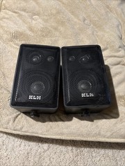 KLH 403 Bookshelf / Wall mount Stereo Speakers Linear Dynamics Black