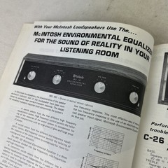 McIntosh History Audio Stereo Catalog of Amps Preamps Tuners Speakers M608X
