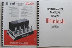 *USA* ULTIMATE MCINTOSH MC225 OWNER’S / MAINTENANCE MANUAL
