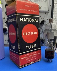 NEW OLD STOCK NATIONAL NL-615 RECTIFIER TUBE 4 PIN
