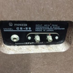 Pioneer Model CS-55 Vintage Standing Wood Grain Speakers