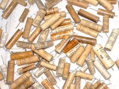 100 – Vintage 1950’s Ceramic Capacitor Pulls 100-150-200 vdc #17