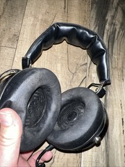 Vintage Sound Design Brown Model 335 Stereo Headphones Tested & Working 1/4 Jack