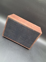 RARE Vintage Calrad Economical Compact Speaker 20-208 Deluxe Walnut Cabinet