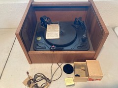 Garrard RC 88/4 Vintage Turntable Record Player POWERS ON SPINS Roll Up Case