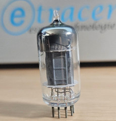 12AX7 TUNG SOL 17MM GREY PLATE VINTAGE AUDIO TUBE (1954) *eTRACER* #12C35