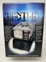 Bentley Deluxe Portable 5-Inch Black & White Television Model 100C New Open Box
