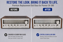 Pioneer SX-580 Dial Glass Replacement Part