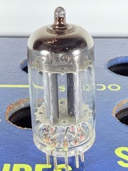 Tung-Sol ECC83 12AX7 Long Grey Plate O-Getter Tested Good Balanced Tube