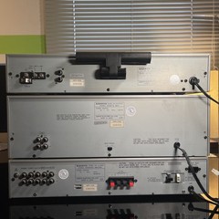 SANYO Vintage Stereo Set (Amp, Tape Deck, Tuner, Original Cables) Made In Japan