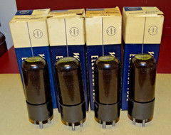 4 Western Electric Type 430B Cold Cathode Triode Radio/ Audio Tubes, NOS