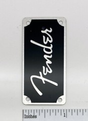 Fender Spaghetti Logo for Amp or Case Badge Custom Made Silver Aluminum