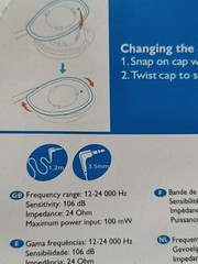 Philips SHS660 Wrap-around Headphones -changing the caps