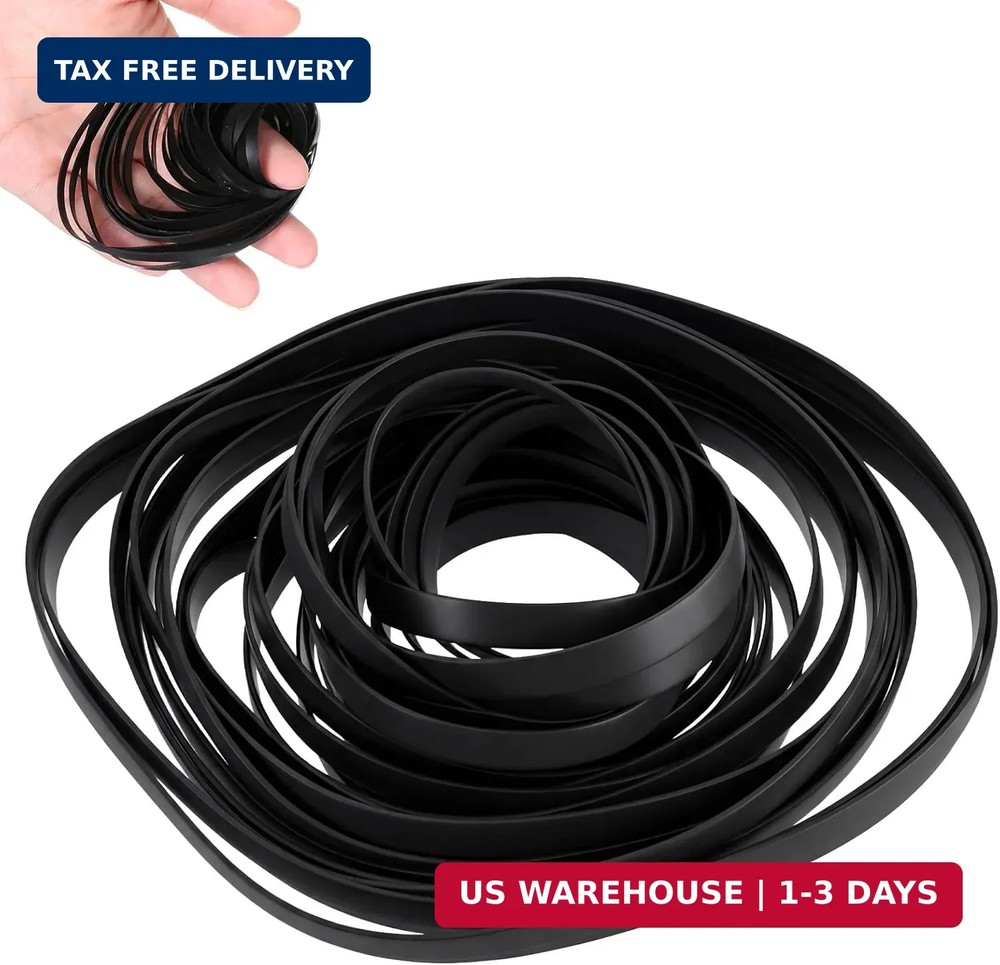 50 Pcs Cassette Belts Recorder Rubber Belts Recorder Repair Maintenance Tape Mac