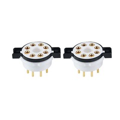 1pcs Amptata 8pin Tube Socket Octal Gold EL34 6SN7 KT88 5U4G 274B 6L6 5AR4 6V6
