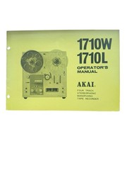 Oringial Akai 1710W 171L Tape Recorder Operator’s Manual & Schematic Diagram