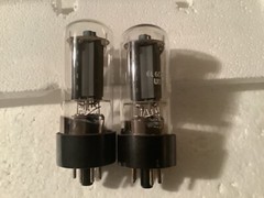 2 Realistic -6L6 GC /Electron 6L6 GC Vintage Vacuum Tube USA SOLID BASE GETTER