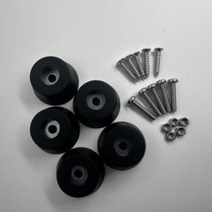5 New FEET w/ hardware for Sansui G-8000 G-9000G-9000DB Heavy-Duty Foot Parts
