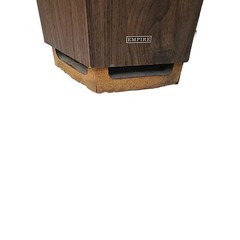 PAIR EMPIRE GRENADIER 6000 SPEAKERS Round Marble Table Top Vintage -PLEASE READ