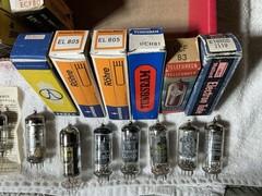 37 NOS VACUUM TUBES BRIMAR Telefunken Mullard TESLA Siemens EC92 EL805 84 ECF83