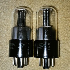 Sylvania 6SN7-GT Triple Hole Bad Boys – NOS – Premium Matched Pair – Very Strong