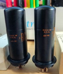 6L6Y MATCHED PAIR RCA AUDIO POWER TUBES NOS NIB *eTRACER* #12B4