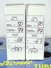 Closely Matched Pair Philips EL84 6BQ5 Code rX3 X9C Tested Good Tube
