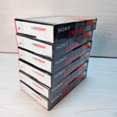 Sony L-500 ESX-HiFi Excellent Super Hi-Fi Beta Tapes Lot of 6 NEW Sealed