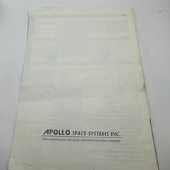 Apollo PA-6000 Meeting Amplifier Operating Instructions Manual