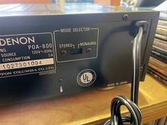 Vintage Denon POA-800 2 Channel Stereo Home Power Amplifier 50 Watts /Channel #2
