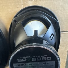 PIONEER ELECTRONIC CORP. Coaxial Four Way Speakers 2x SP-6980 250W 50 W NOM 580g