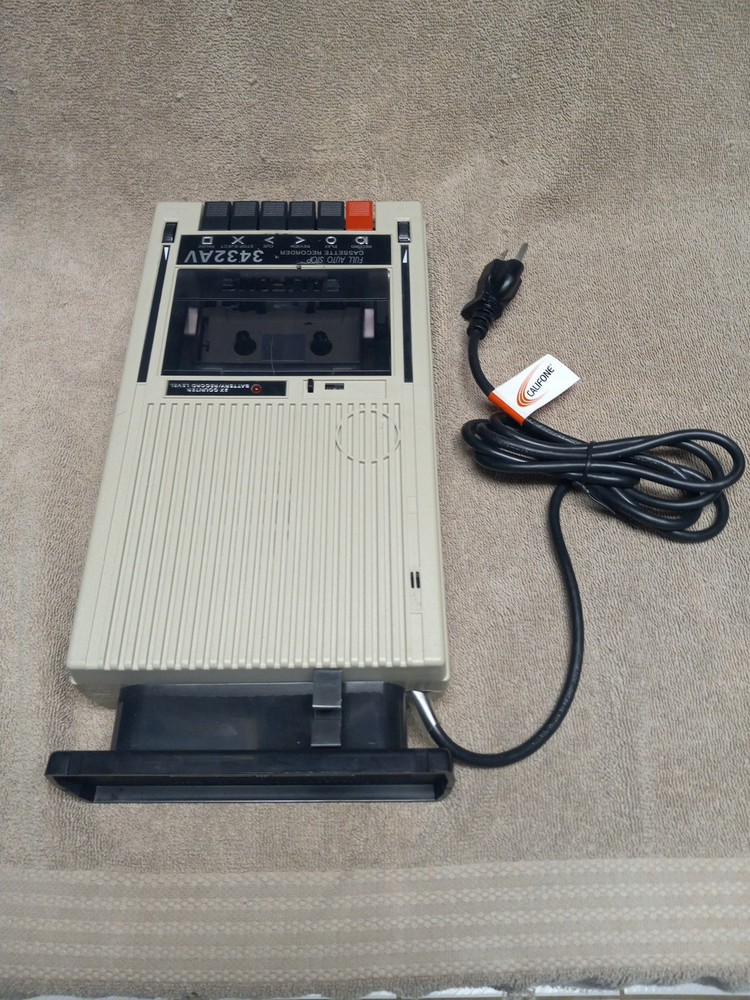 Califone 3432AV Vintage Auto Stop Cassette Recorder Audio Tape Player TESTED