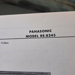 PANASONIC RE-8345 Manual 1976 Photofact Clock Radio