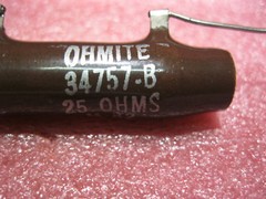 OHMITE 34757-B Resistor 25 OHMS M-82