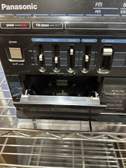Vtg 80s Panasonic SG-X88 Stereo Music Sound System Duel cassette Record Player