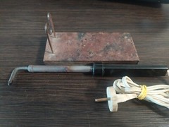 Soviet electric soldering iron. Working condition 1970-80 Made in USSR Vintage