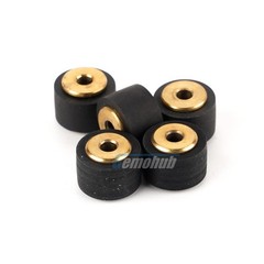 2PCS 8×6.2×5×2mm Pinch Roller Wheel Tape Recorder Rubber Pressure Belt Pulleys