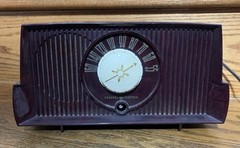 Vintage GENERAL ELECTRIC AM Radio Model C405 ( 1954?) *Needs Knob* TESTED~WORKS